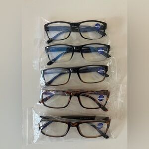 Gayoe Blue Light Reading Glasses 5 Pack. +0.0